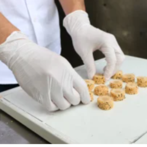 Guante de Látex Grado Alimenticio sin Polvo